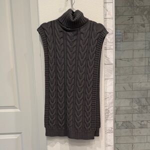 MaxMara weekend Charcoal Cable Knit Trucker snood